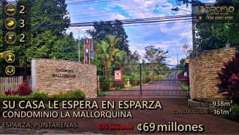 YOUR HOUSE IN CONDO LA MALLORQUINA, ESPARZA, PUNTARENAS #60204lc