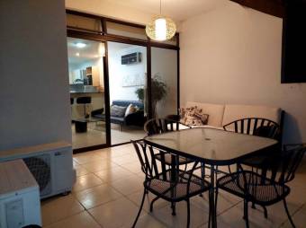 Se alquila apartamento amueblado en condominio de Rio Oro de  Santa Ana 24-1114