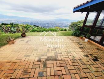 Venta de casa, espectacular vista, un nivel, San Antonio de Escazú, Costa Rica