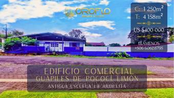 COMMERCIAL BUILDING FOR SALE, GUAPILES, POCOCI, LIMON #70201fm