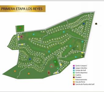 Lots for sale in the Ciudad Hacienda Los Reyes residential area.