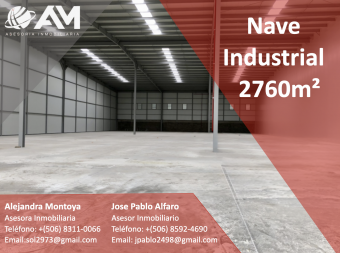 Bodega en Alajuela 2760m