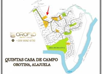 QUINTAS CASA DE CAMPO #10. OROTINA, ALAJUELA #20901al (FINANCED BY OWNER)
