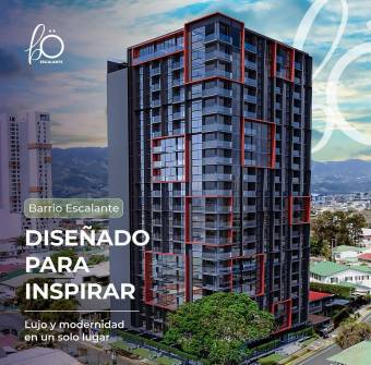 VENTA DE APTO, CON LINEA BLANCA, SAN JOSE, BARRIO ESCALANTE, CONDOMINIO BO. ESCALANTE. - 9828129