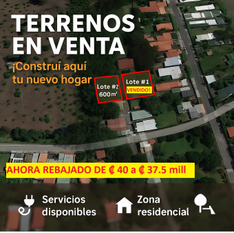 Atenas  REDUCED PRICE!!! Lots for sale 600 m2 and 650 m2, each with permits for 1 house