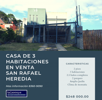 3 bedroom house for sale, San Rafael de Heredia