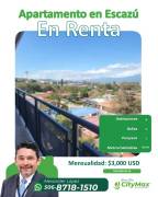 Hermoso Apartamento en Renta, Condominio en Escazú.