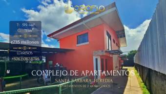 COMPLEJO DE APARTAMENTOS EN SANTA BÁRBARA, HEREDIA #40401ap