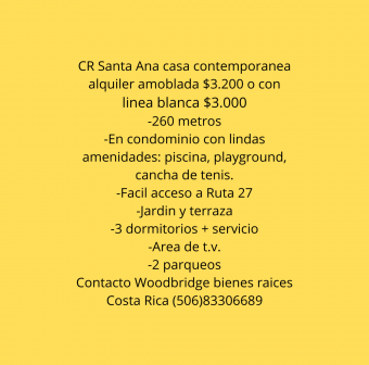 Home for rent Santa Ana Pozos furnished or unfurnished
