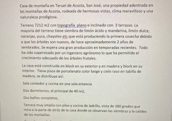 VENDO TERRENO CON CASA SABANILLAS DE ACOSTA 