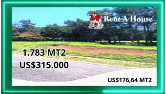 Se vende amplio lote de 1,783m2 en Guácima de Alajuela 24-1804