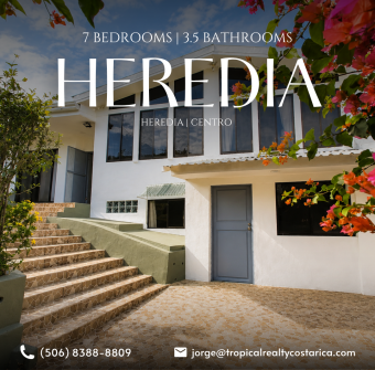 Mixed-Use Investment Property for Sale in Downtown Heredia  Main Residence  Independent Apartment