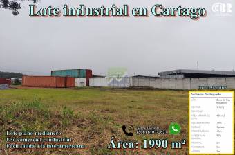 Lote industrial en Cartago