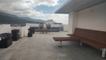 Se vende espacioso apartamento amoblado en condominio de Hatillo de San José 24-1867