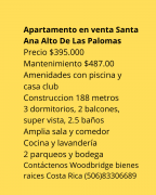 Apartamento de lujo en venta Santa Ana $395.000 Apartamento de lujo en venta Santa Ana $395.000