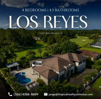Casa de Lujo Frente al Campo de Golf en Los Reyes  Piscina Privada  La Guácima