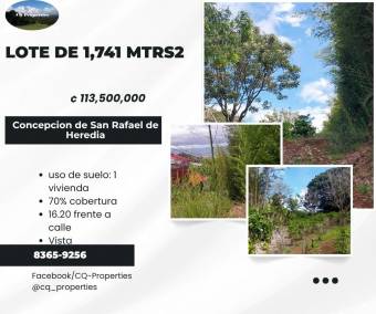 Lot for sale, Concepcion de San Rafael 1,741 sq. mtrs. Lot for sale, Concepcion de San Rafael 1,741 sq. mtrs.