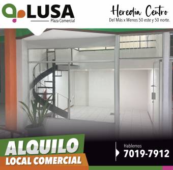 Alquilo Local Comercial en Heredia Centro LUSA - Plaza comercial