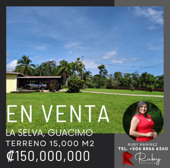 En Venta este precioso rincón escondido en la Selva de Guácimo. 