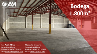 Bodega en Santa Rosa, Heredia 1800m