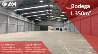 Bodega en Pavas 1350m