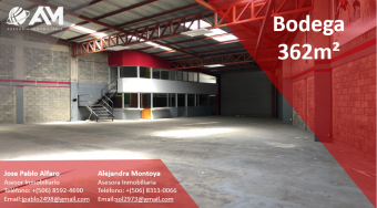 Bodega en Heredia 362m