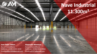 Nave Industrial en Coyol, Alajuela 11300m