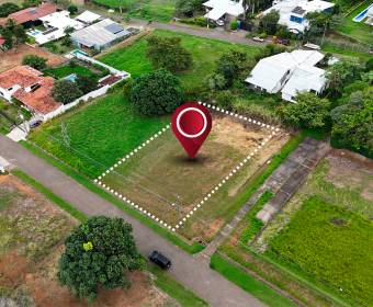 Lote plano de 1,227 m2 a la venta en Residencial Quintas El Dorado en La Guacima, Alajuela.
