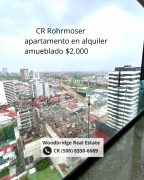 Rohrmoser apartamento amueblado alquiler $2.000
