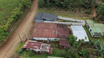 VENTA DE TERRENO DE 353 M2 CON GALPON Y APARTAMENTO EN LAS MERCEDES DE CAJON, PEREZ ZELEDON