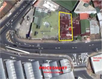 mixed-use commercial vacant land for sale facing PRICESMART Anselmo Llorente Tibás Costa Rica