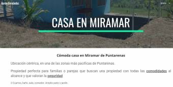 Cómoda casa en Miramar de Puntarenas