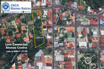 Lote comercial Atenas Centro, Alajuela 