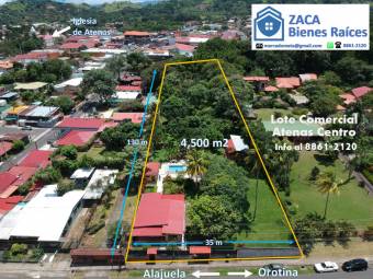 Lote comercial Atenas Centro, Alajuela 