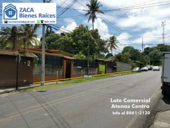 Lote comercial Atenas Centro, Alajuela 