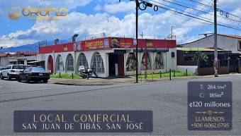 LOCAL EN SAN JUAN DE TIBÁS, SAN JOSÉ #11301ne, ₡ 120,000,000, 1, San José, Tibás