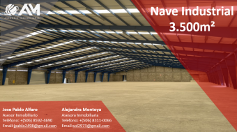 nave industrial en La Uruca 3500m