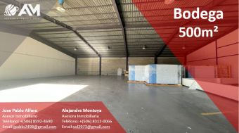 Bodega en Santa Ana 500m