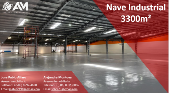 Nave industrial en Heredia 3300m