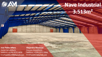 Nave Industrial en La Uruca 3513m