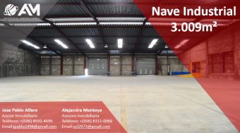 Nave Industrial en La Uruca 3009m