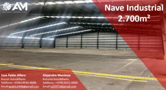 Nave Industrial en La Uruca 2700m