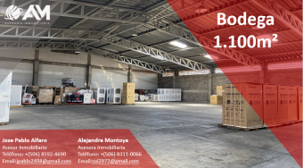 Bodega en La Uruca 1100m