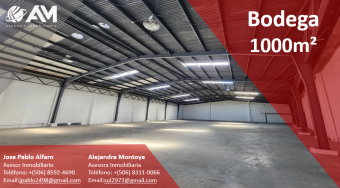 Bodega en Heredia 1000m