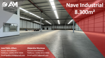 Nave Industrial en Coyol, Alajuela 8300m