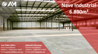 Nave Industrial en Coyol, Alajuela 6890m