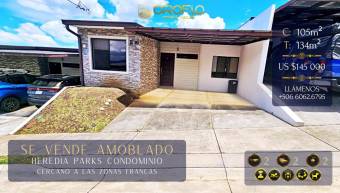 CASA CONDOMINAL DE UNA PLANTA Y AMOBLADA EN HEREDIA #40104pmps