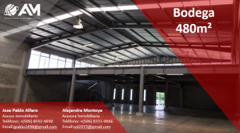 Bodega en Barreal de Heredia 480m