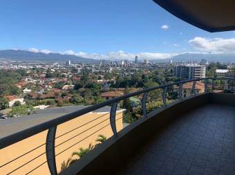 ALQUILER DE APARTAMENTO AMUEBLADO, ESCAZU, SAN RAFAEL, CONDOMINIO VALLE ARRIBA  