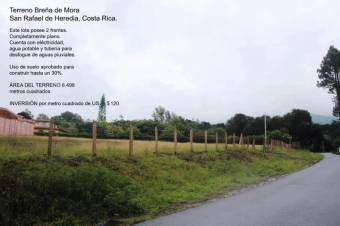 Se vende amplio lote de 6,400m2 en San Isidro Heredia 24-1551